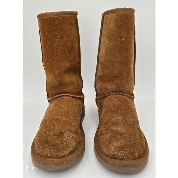 Koolaburra by UGG Koola Tall Chestnut Leather Winter Boots 1017089 Women's 6 - Picture 3 of 8